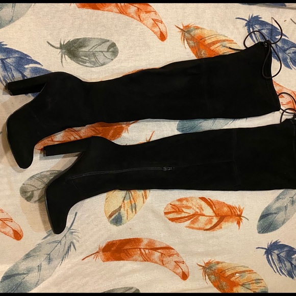 Justfab Knee-High heeled boots - Picture 3 of 4